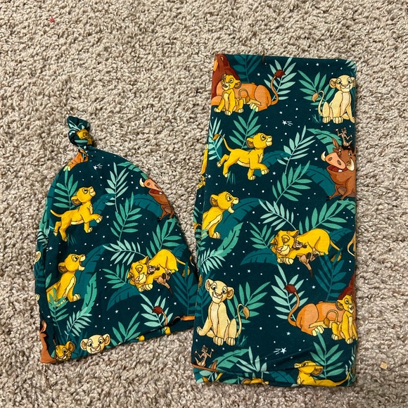 Little Sleepies Lion King Swaddle + Hat set
